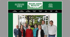 Desktop Screenshot of highlands-realty.com